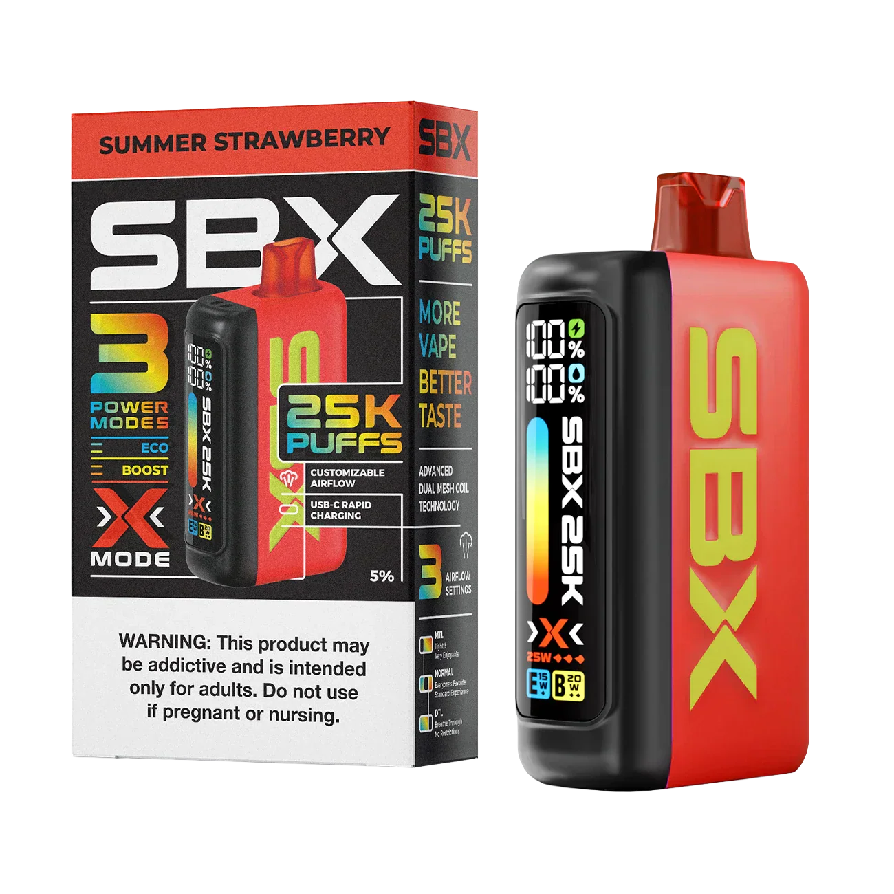 SBX 25K Puffs Einweg-E-Zigarette