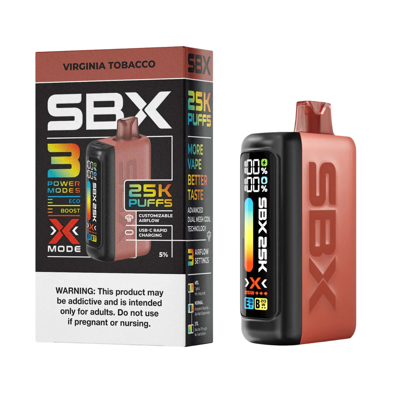 SBX 25K Puffs Einweg-E-Zigarette