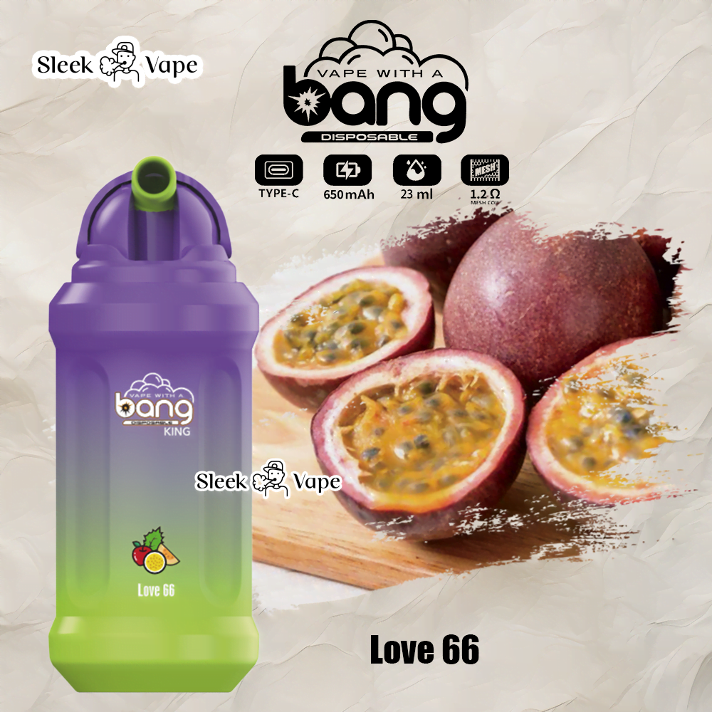 Bang King 12000 Puffs Disposable Vape(0% to 5% Nicotine)- 23ml E-Liquid. 850mAh Battery 20 Flavors
