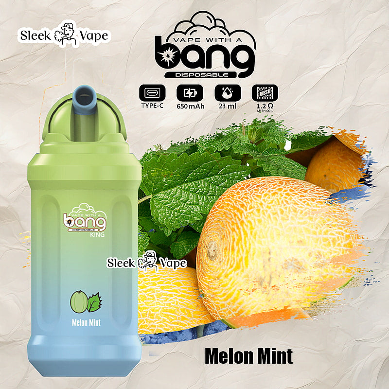 Bang King 12000 Puffs Disposable Vape(0% to 5% Nicotine)- 23ml E-Liquid. 850mAh Battery 20 Flavors