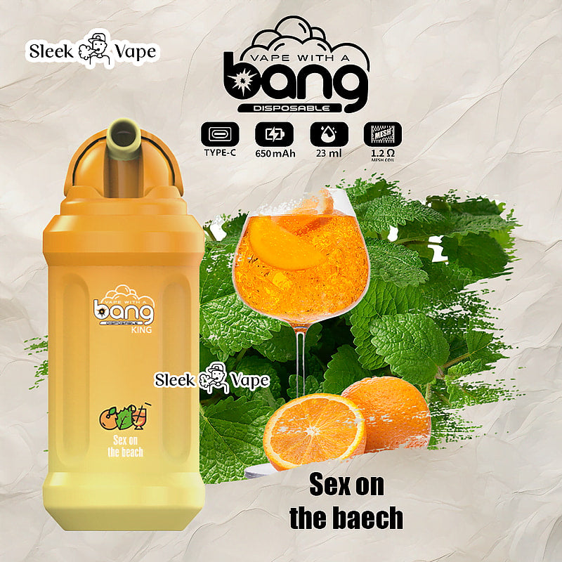 Bang King 12000 Puffs Disposable Vape(0% to 5% Nicotine)- 23ml E-Liquid. 850mAh Battery 20 Flavors