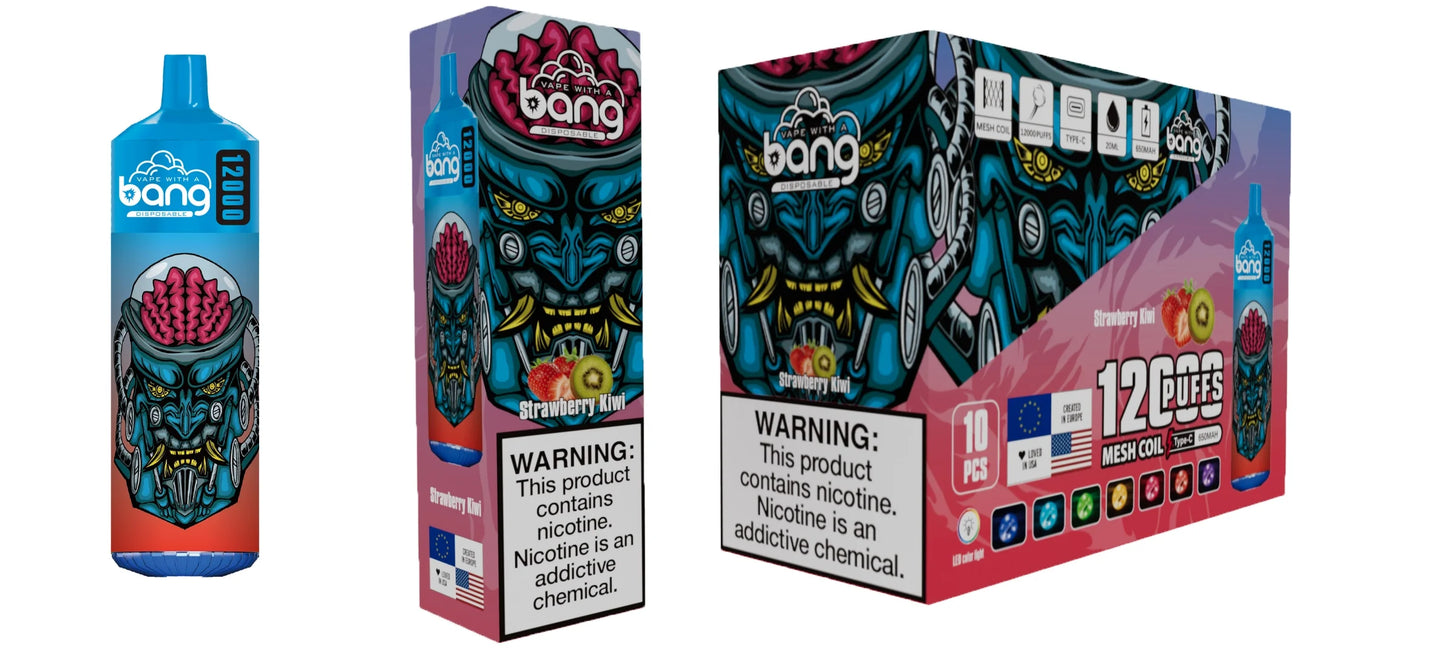 Bang disposable 12000 puff Disposable Vape 650 mAh  20 ML  20 Flavors