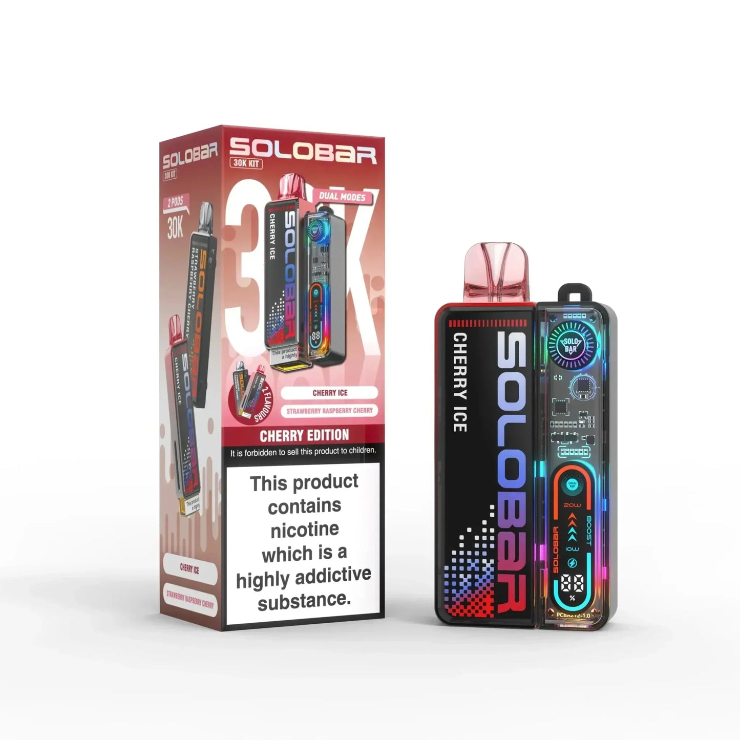 Solo Bar Boost 30K Prefilled Pod Vape Kit - Box of 5