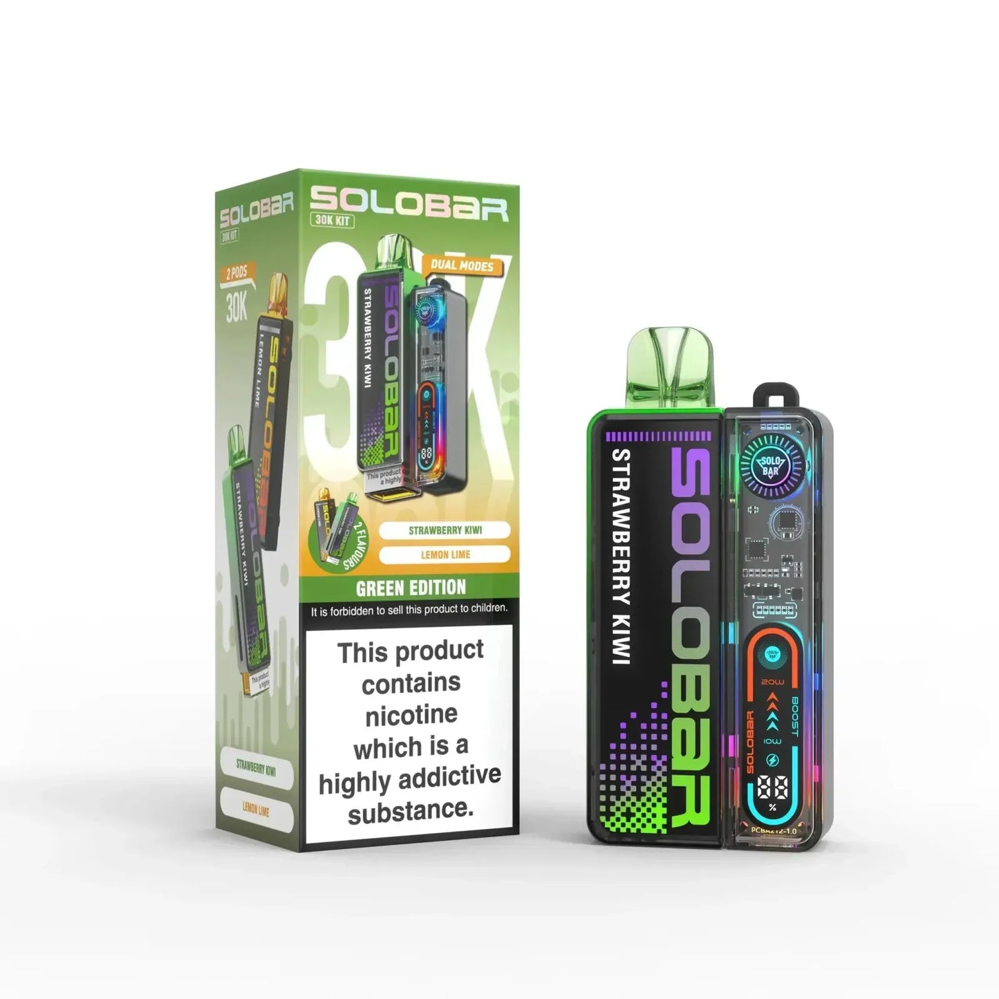 Solo Bar Boost 30K Prefilled Pod Vape Kit - Box of 5