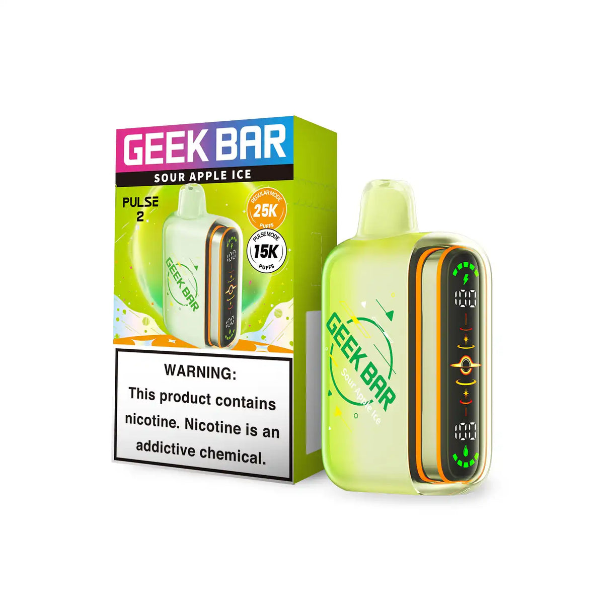 Sour Apple Ice - Geek Bar Pulse 2 25K Disposable Vape