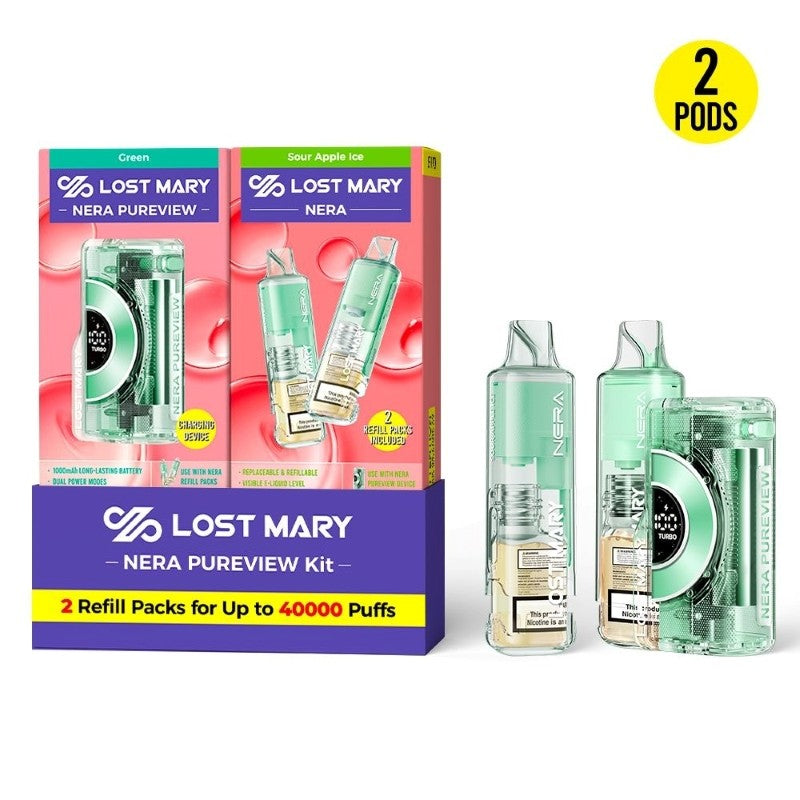 Lost Mary Nera Pureview 40K Disposable Vape Kit 24ml 5%