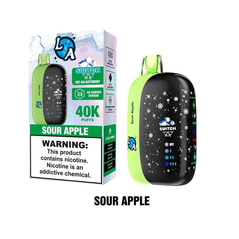 L&A Switch 40K Ice Control Disposable Vape 5%