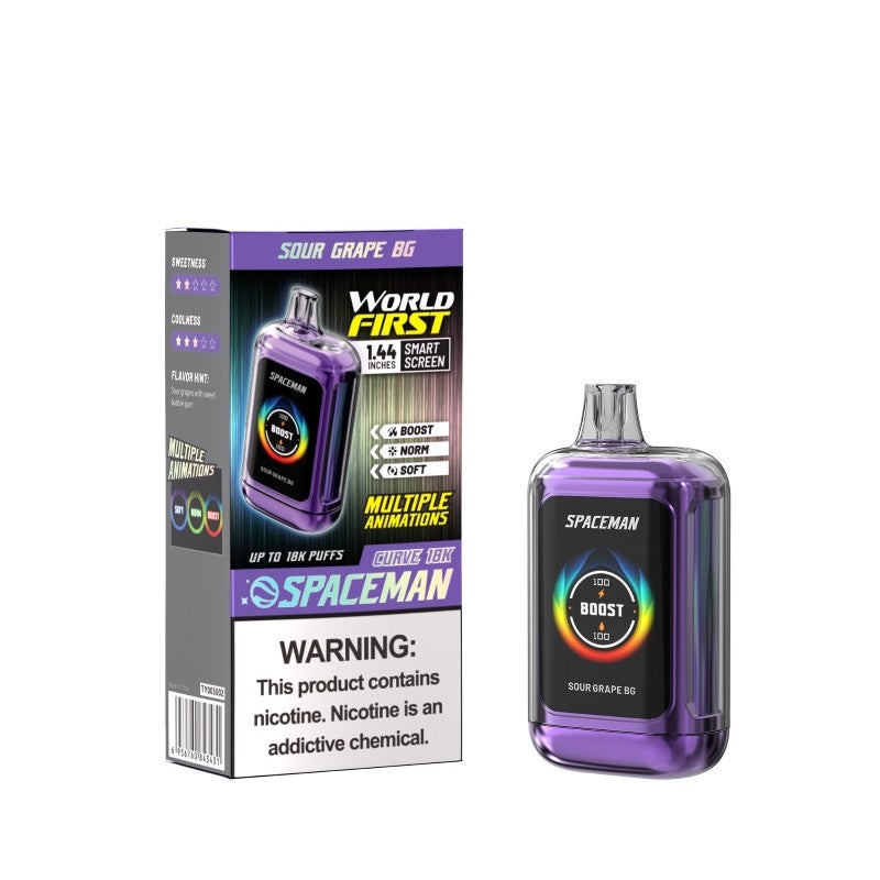 Spaceman Curve 18K Einweg-E-Zigarette 16,5 ml