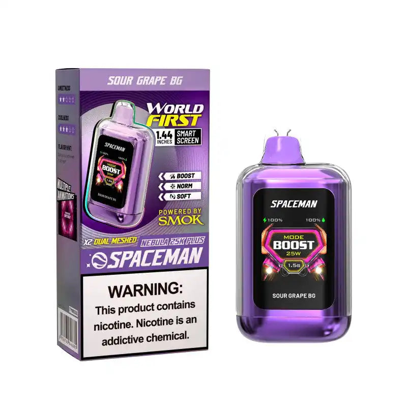Sour Grape BG - Spaceman Nebula 25k Plus Disposable Vape