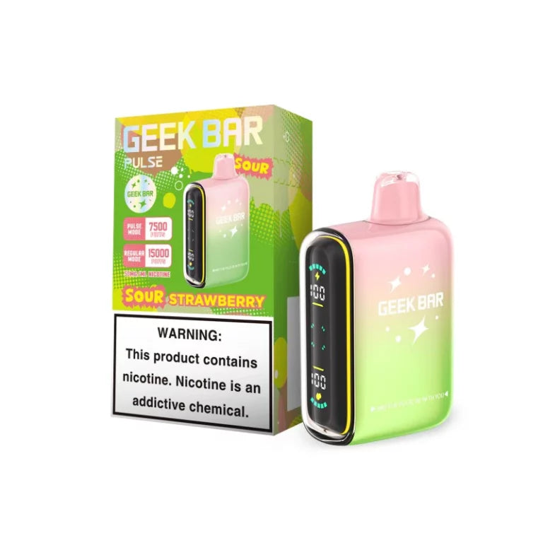 Sour Strawberry Geek Bar Pulse 15000