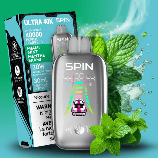 Spin Ultra 40k Einweg-E-Zigarette – Miami Mint