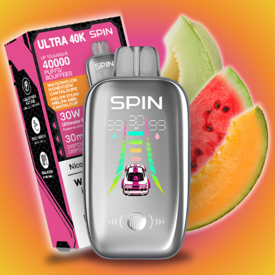 Spin Ultra 40k Disposable Vape - Watermelon Honeydew Cantaloupe