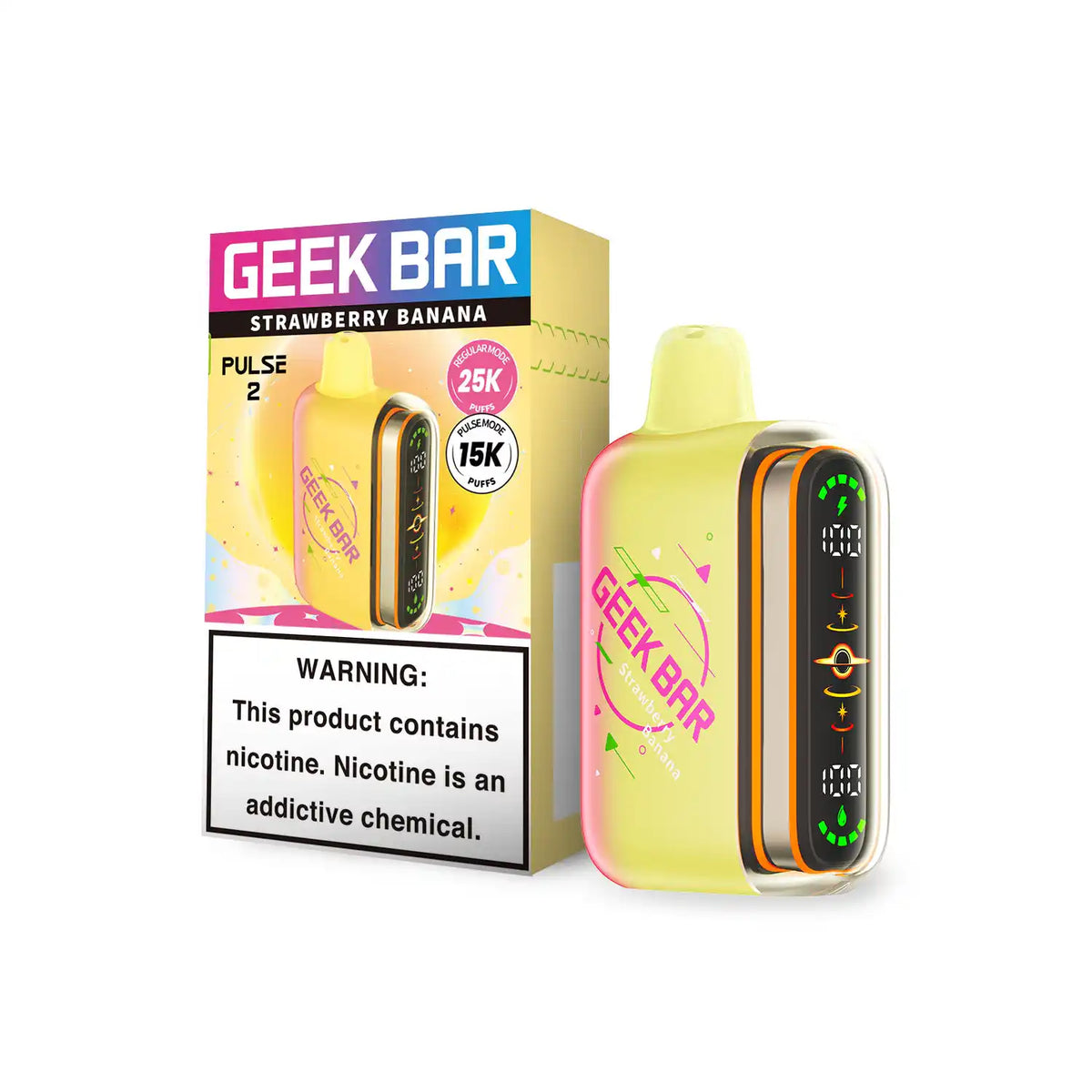 Strawberry Banana - Geek Bar Pulse 2 25K Disposable Vape