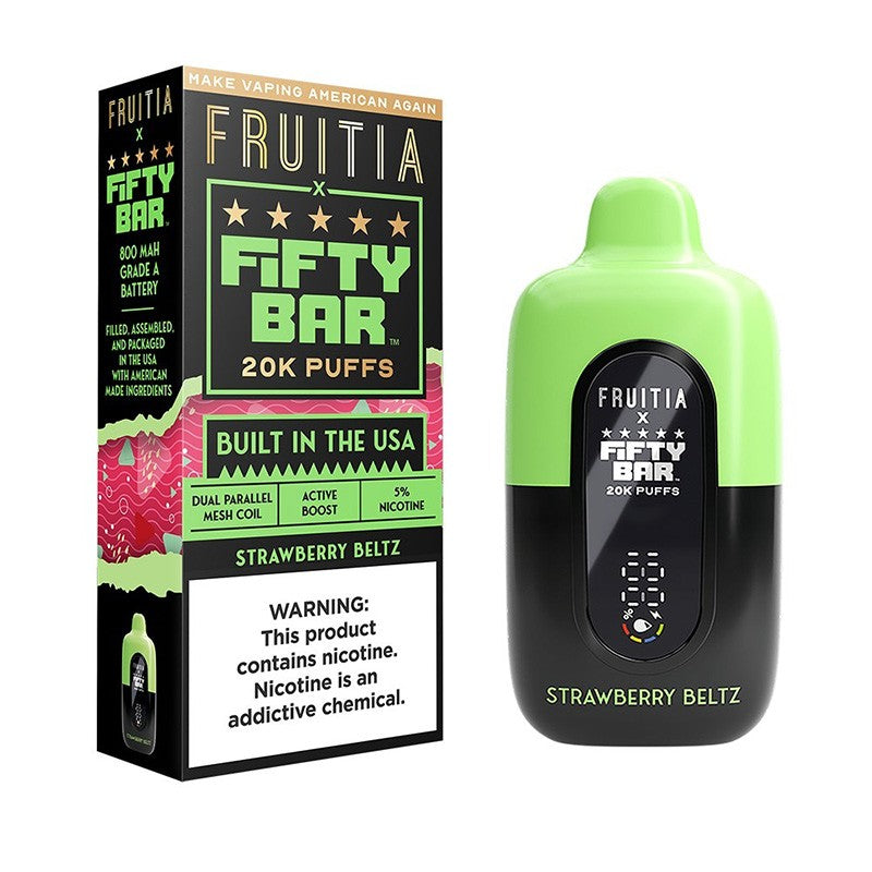 Fruitia X Fifty Bar 20K Disposable Vape 18ml 5%