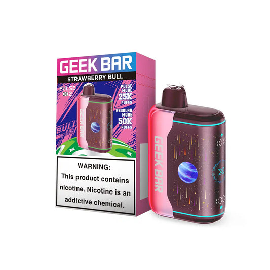 Strawberry Bull - Geek Bar Pulse X 2 50k Disposable Vape