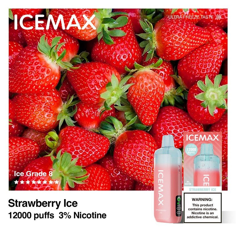 Icemax 12K Disposable Vape 10ml 3%