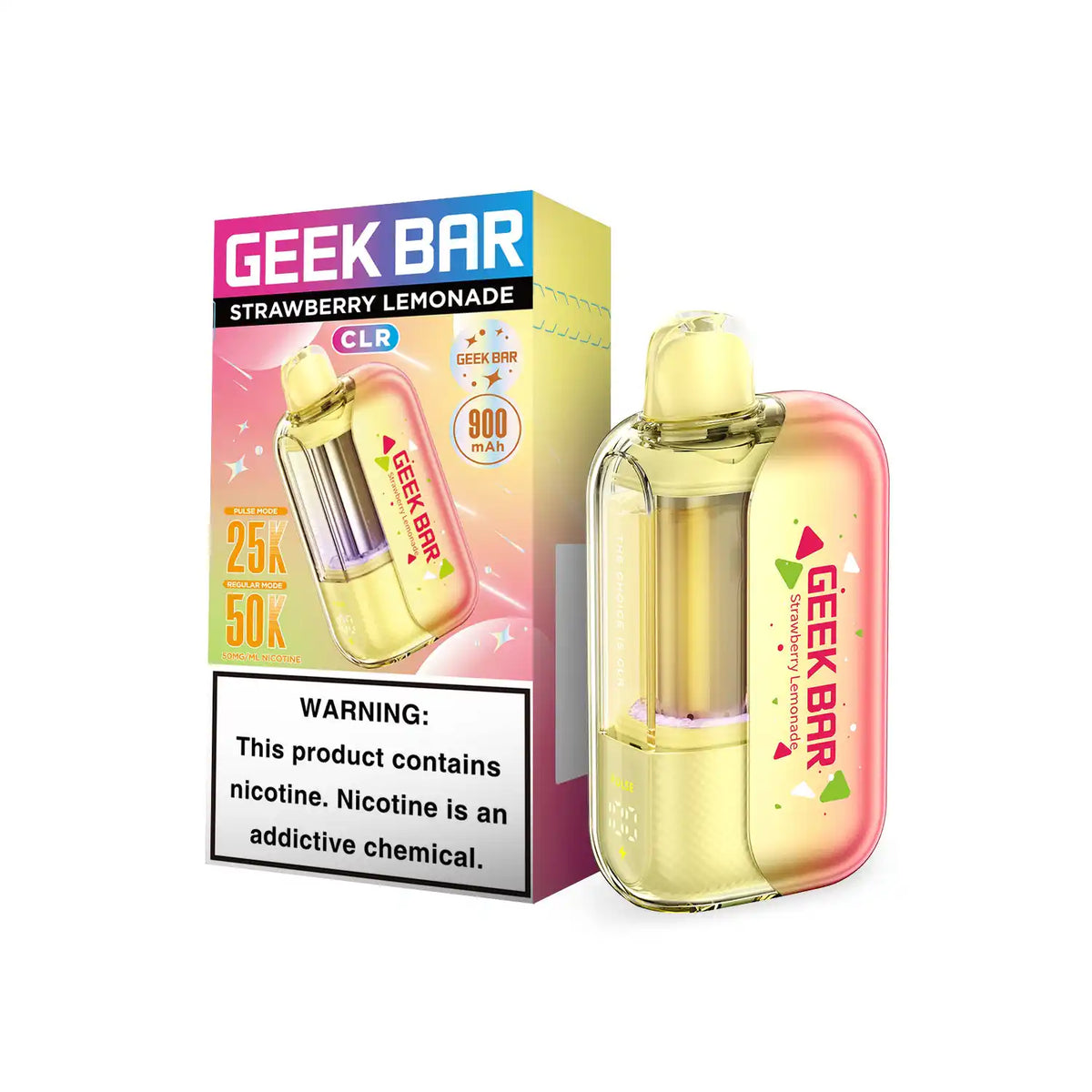 Strawberry Lemonade - Geek Bar CLR 50k Disposable Vape