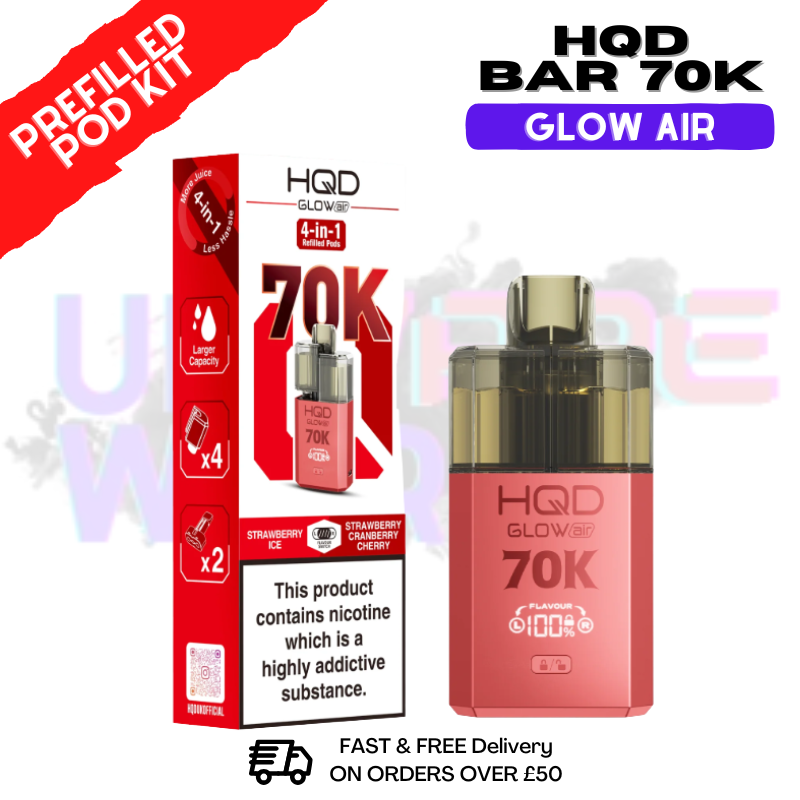HQD 70K Glow Air 70000 Puffs Prefilled Pod Kit