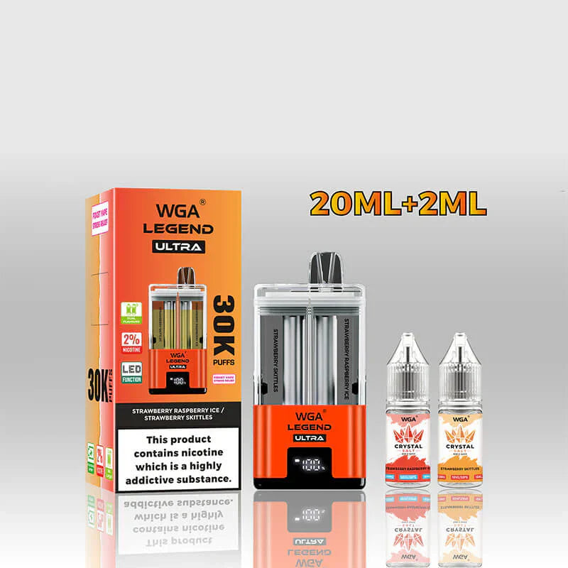 WGA Crystal Legend Ultra 30000 Puffs Disposable Vape (Box of 10)