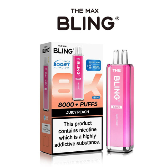 The Crystal Bling Max 8000 Puffs Prefilled Pod Kit - Box of 5