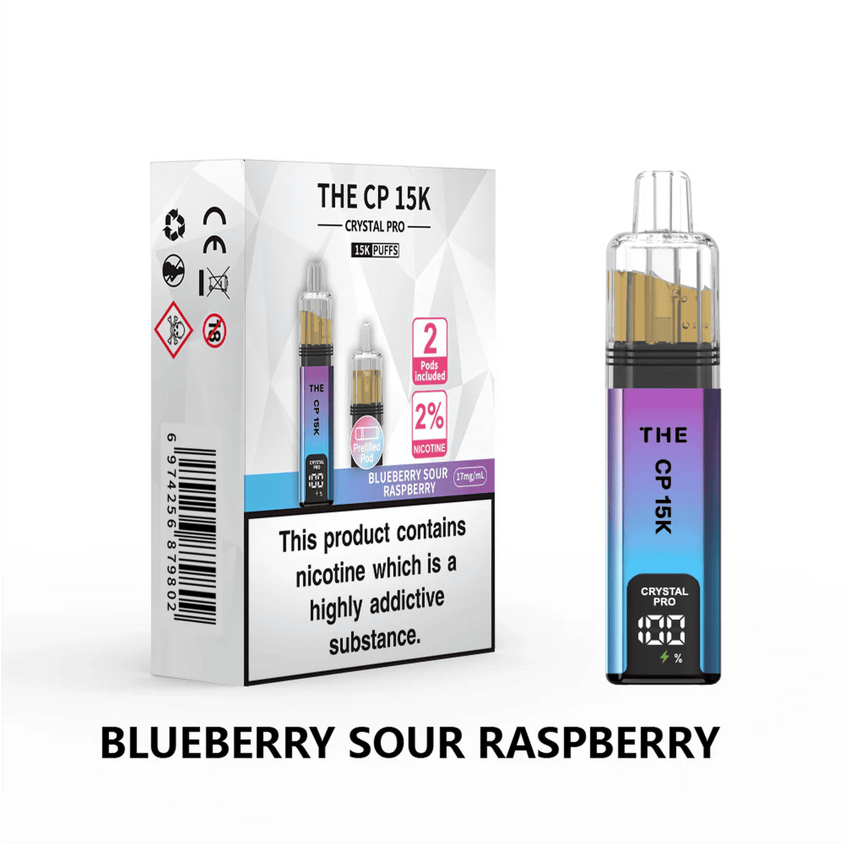The Crystal Pro CP 15k Prefilled Pod Vape Kit - Box of 5