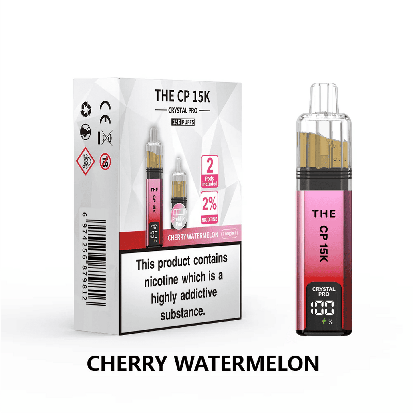 The Crystal Pro CP 15k Prefilled Pod Vape Kit - Box of 5