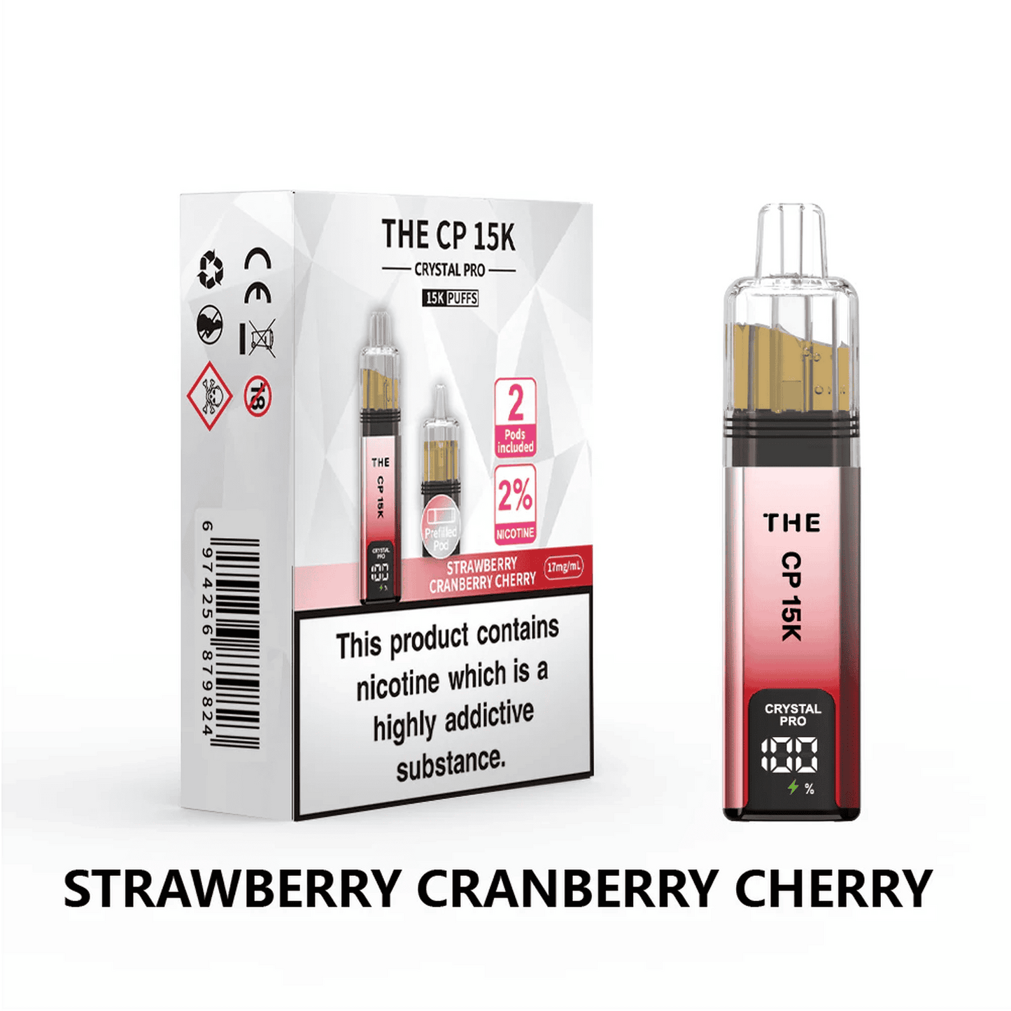 The Crystal Pro CP 15k Prefilled Pod Vape Kit - Box of 5