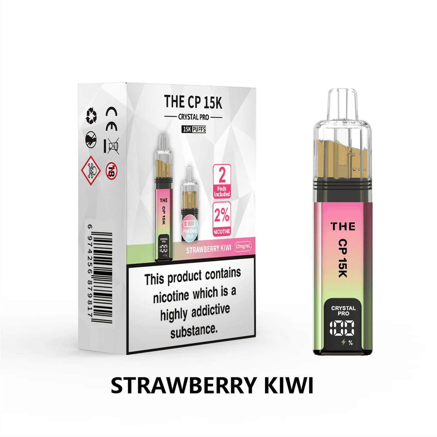 The Crystal Pro CP 15k Prefilled Pod Vape Kit - Box of 5