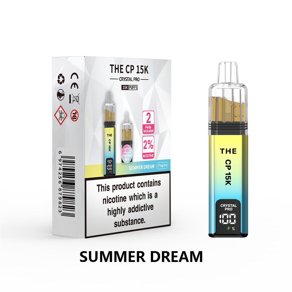 The Crystal Pro CP 15k Prefilled Pod Vape Kit - Box of 5