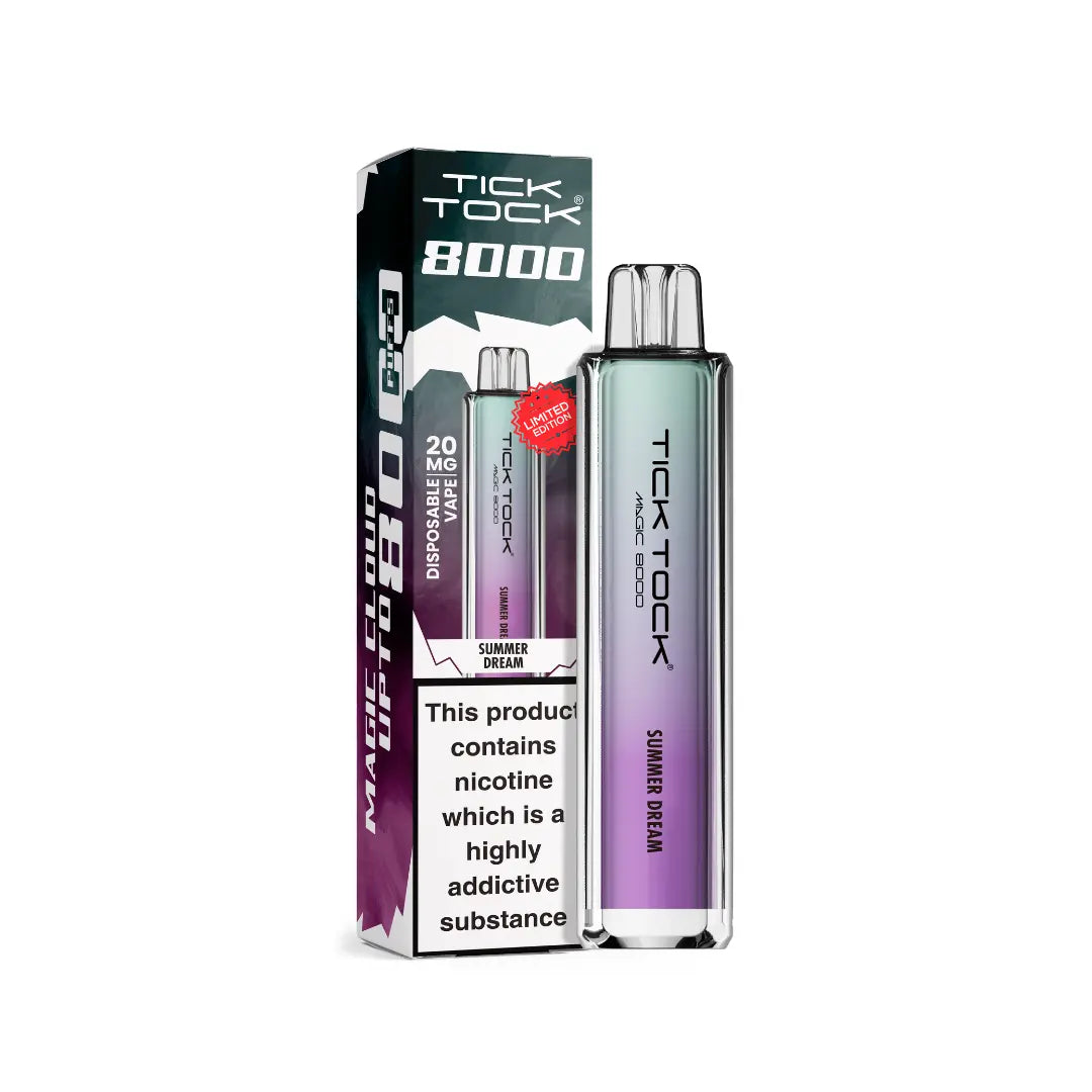 Tick Tock Magic 8000 Puff Prefilled & Reusable Pod Kit