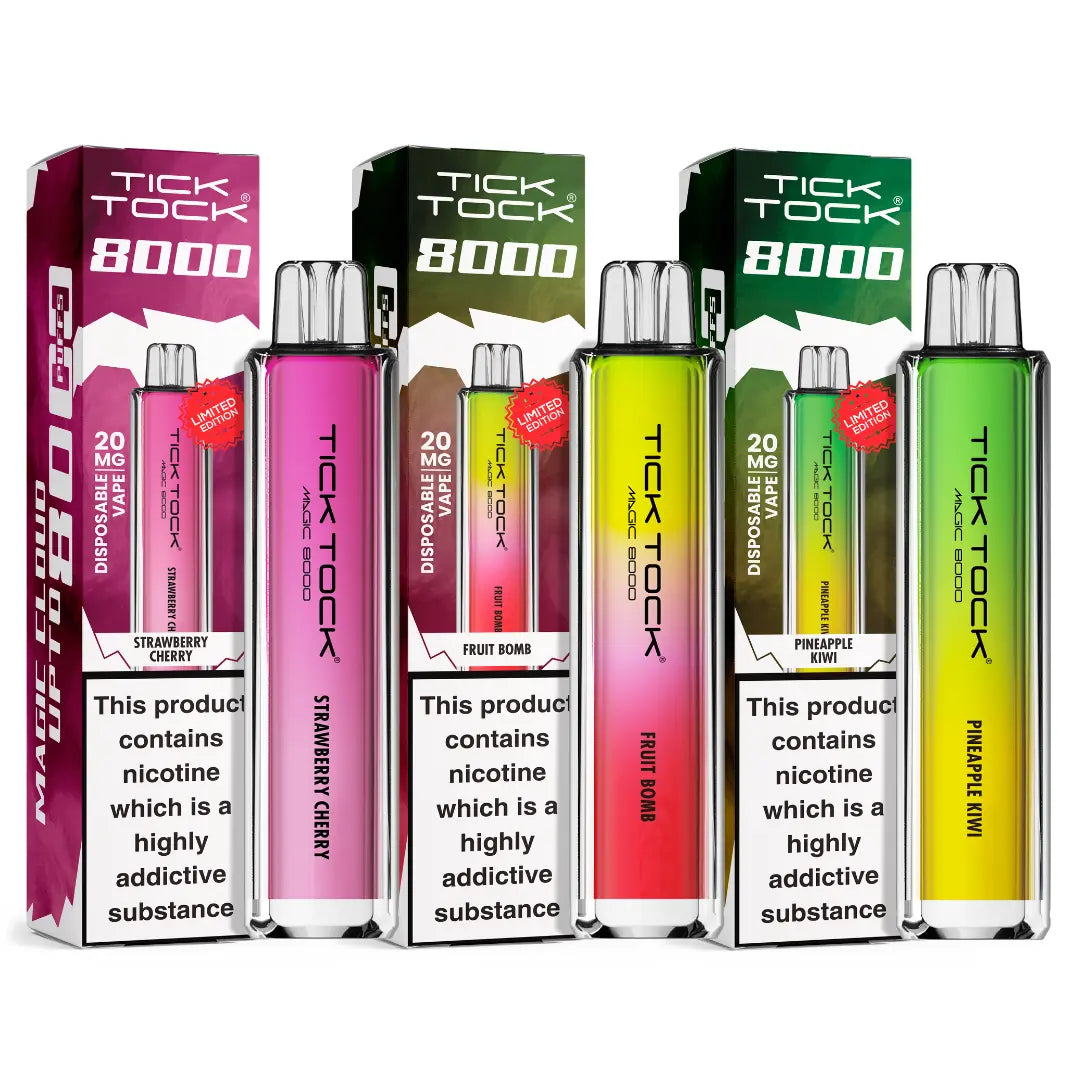 Tick Tock Magic 8000 Puff Prefilled & Reusable Pod Kit