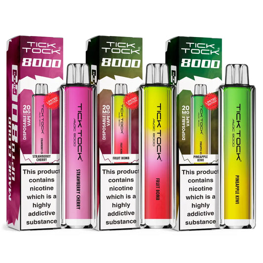Tick Tock Magic 8000 Puff Prefilled & Reusable Pod Kit