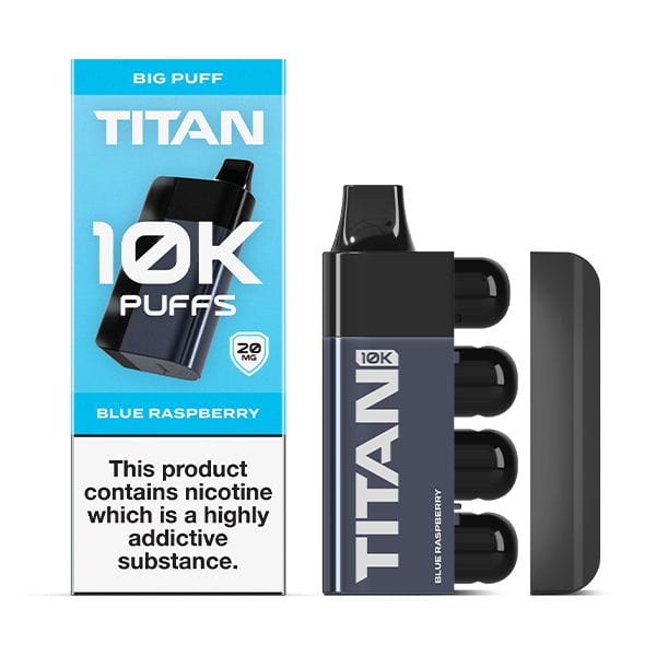 Titan 10k Einweg-E-Zigarette, 10.000 Züge, 1000 mAh, 18 Geschmacksrichtungen