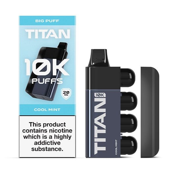 Titan 10k Einweg-E-Zigarette, 10.000 Züge, 1000 mAh, 18 Geschmacksrichtungen