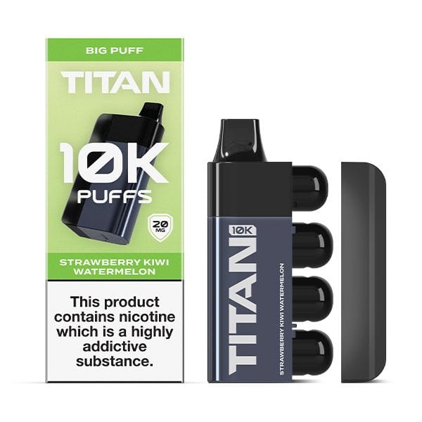 Titan 10k Einweg-E-Zigarette, 10.000 Züge, 1000 mAh, 18 Geschmacksrichtungen