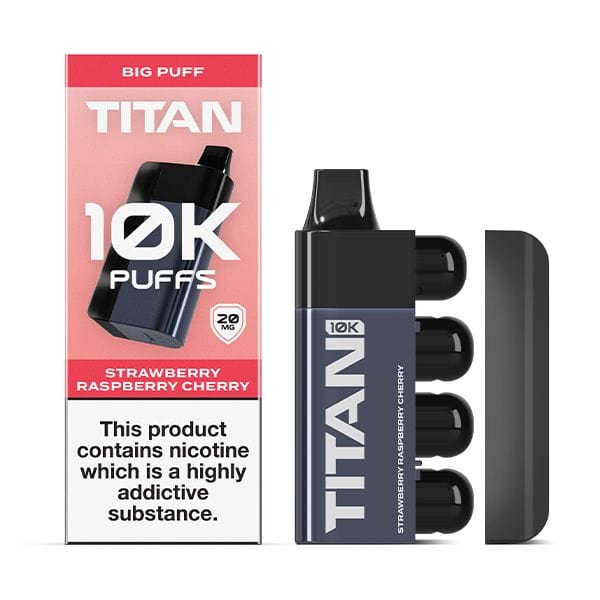Titan 10k Einweg-E-Zigarette, 10.000 Züge, 1000 mAh, 18 Geschmacksrichtungen