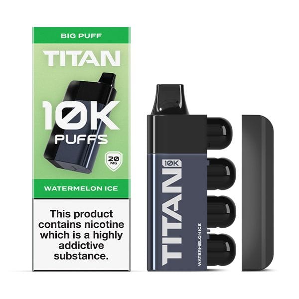 Titan 10k Einweg-E-Zigarette, 10.000 Züge, 1000 mAh, 18 Geschmacksrichtungen