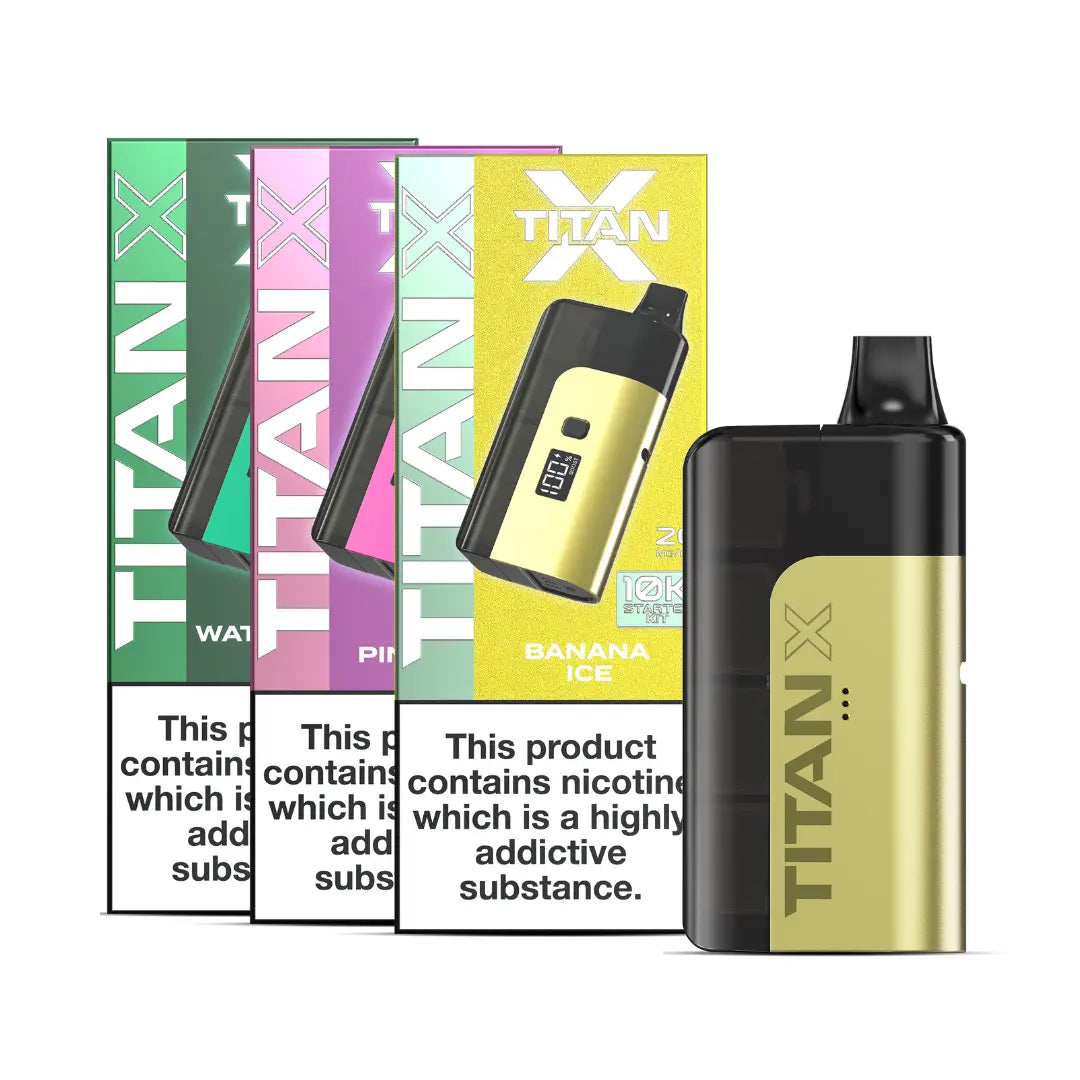 Titan X 10000 Puff Prefilled & Reusable Pod Kit