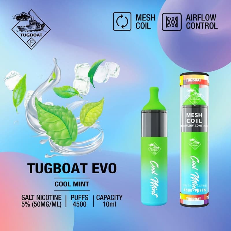 Tugboat EVO Einweg-E-Zigarette, 4500 Züge 