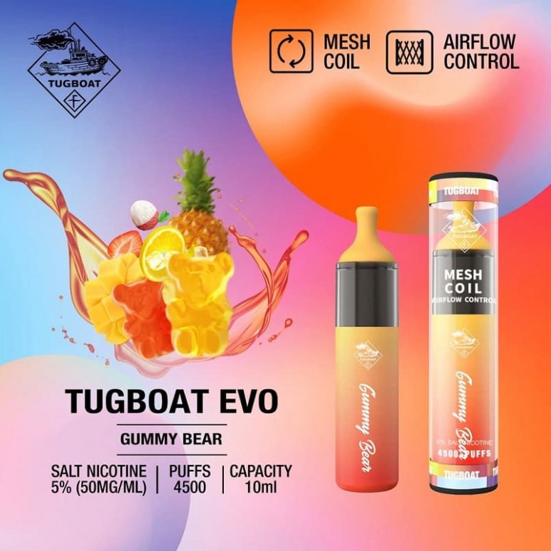 Tugboat EVO Einweg-E-Zigarette, 4500 Züge 