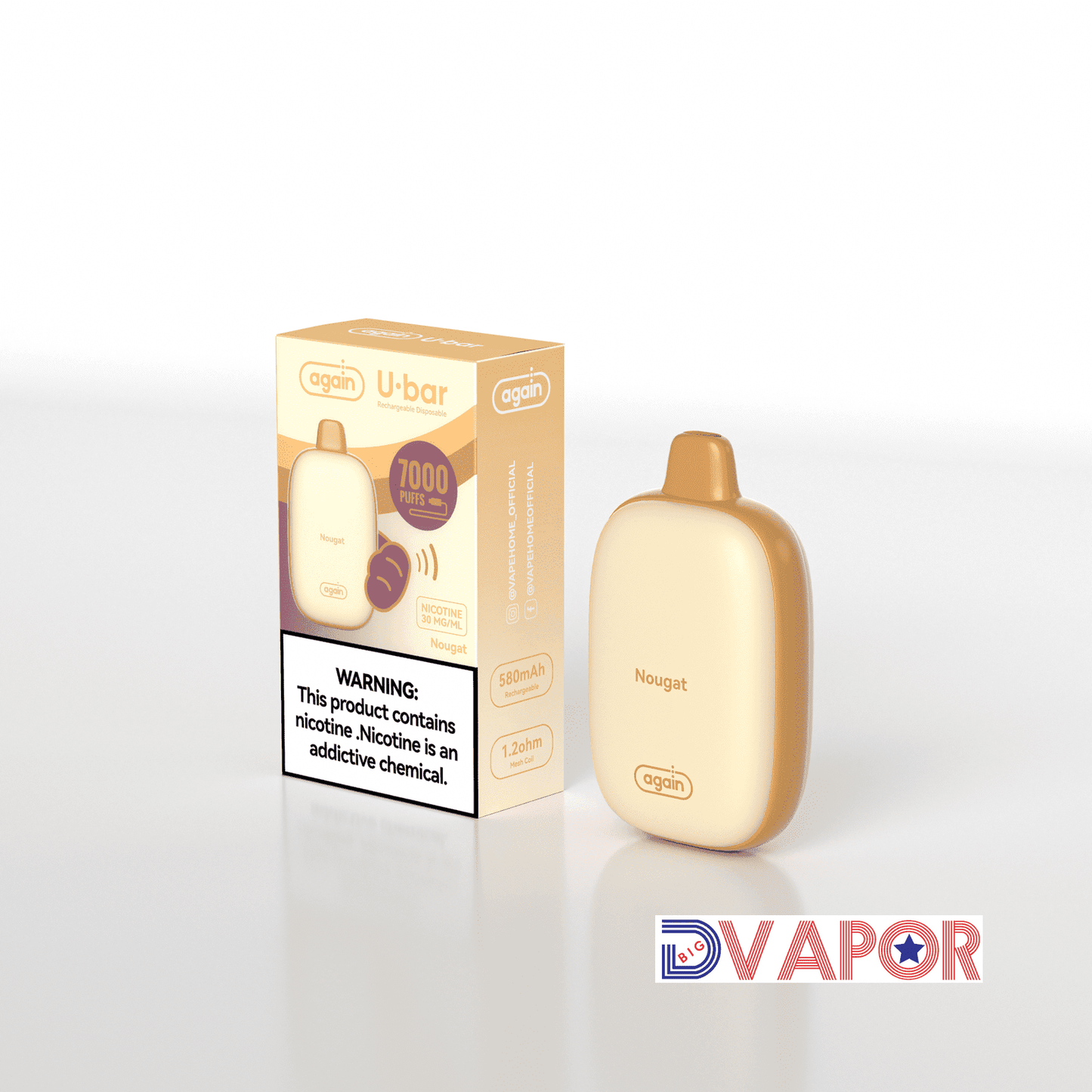 Again U-Bar 7000 Puff Rechargeable Disposable | 14ml | 3% Strength