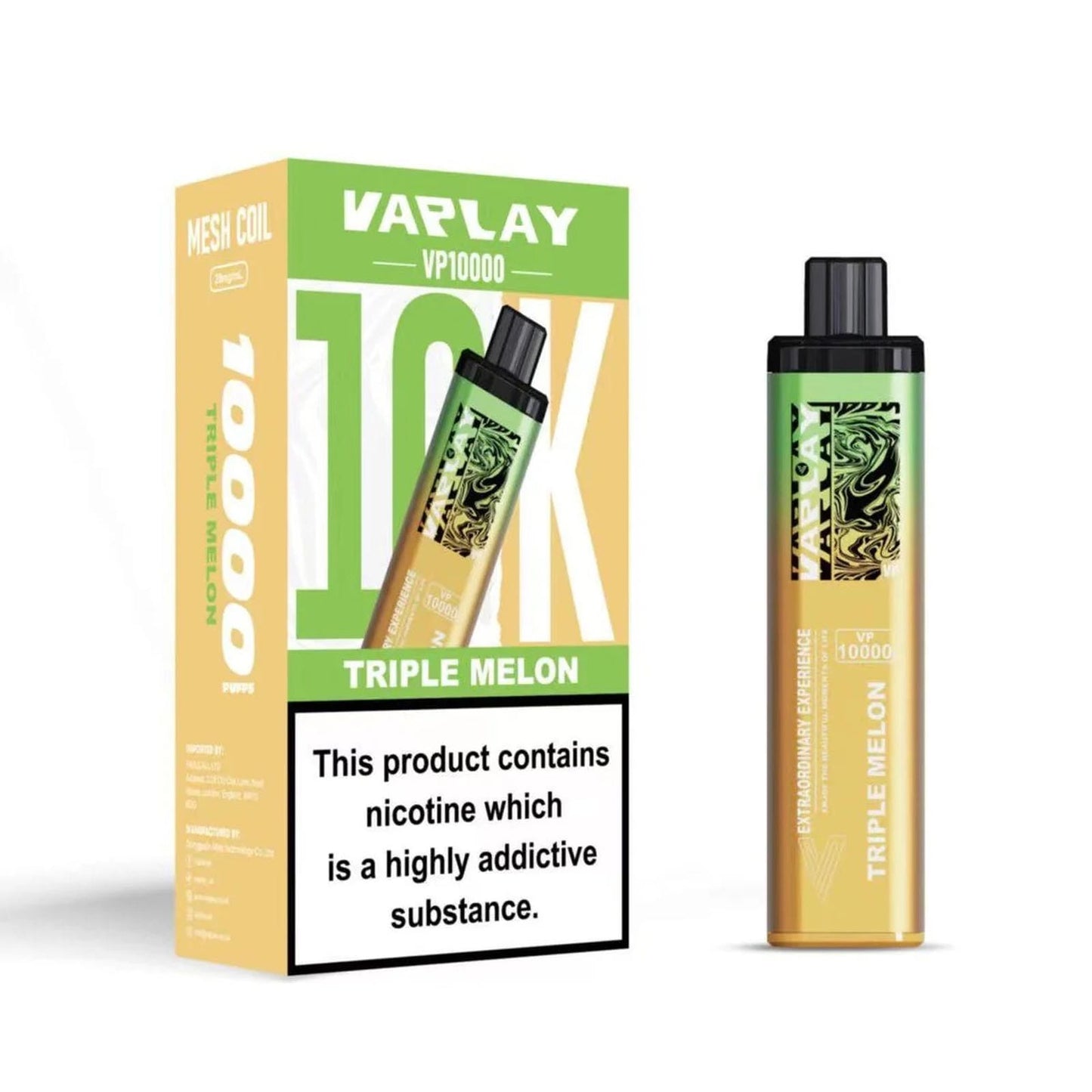 Vaplay VP10000 Prefilled Pod Vape Kit - Box of 5