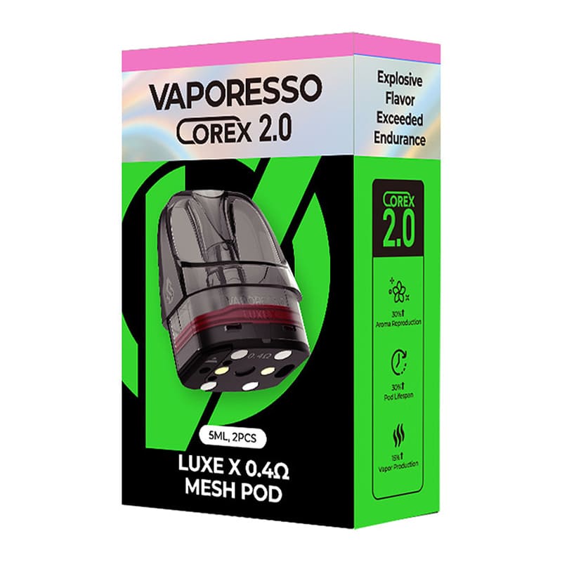 VAPORESSO Luxe X Series Corex 2.0 – 2er-Packung 5ml-Kartuschen
