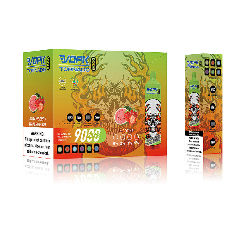 VOPK Tornado 9000 | 9k Puffs Rechargeable Vape | Multiple Flavors