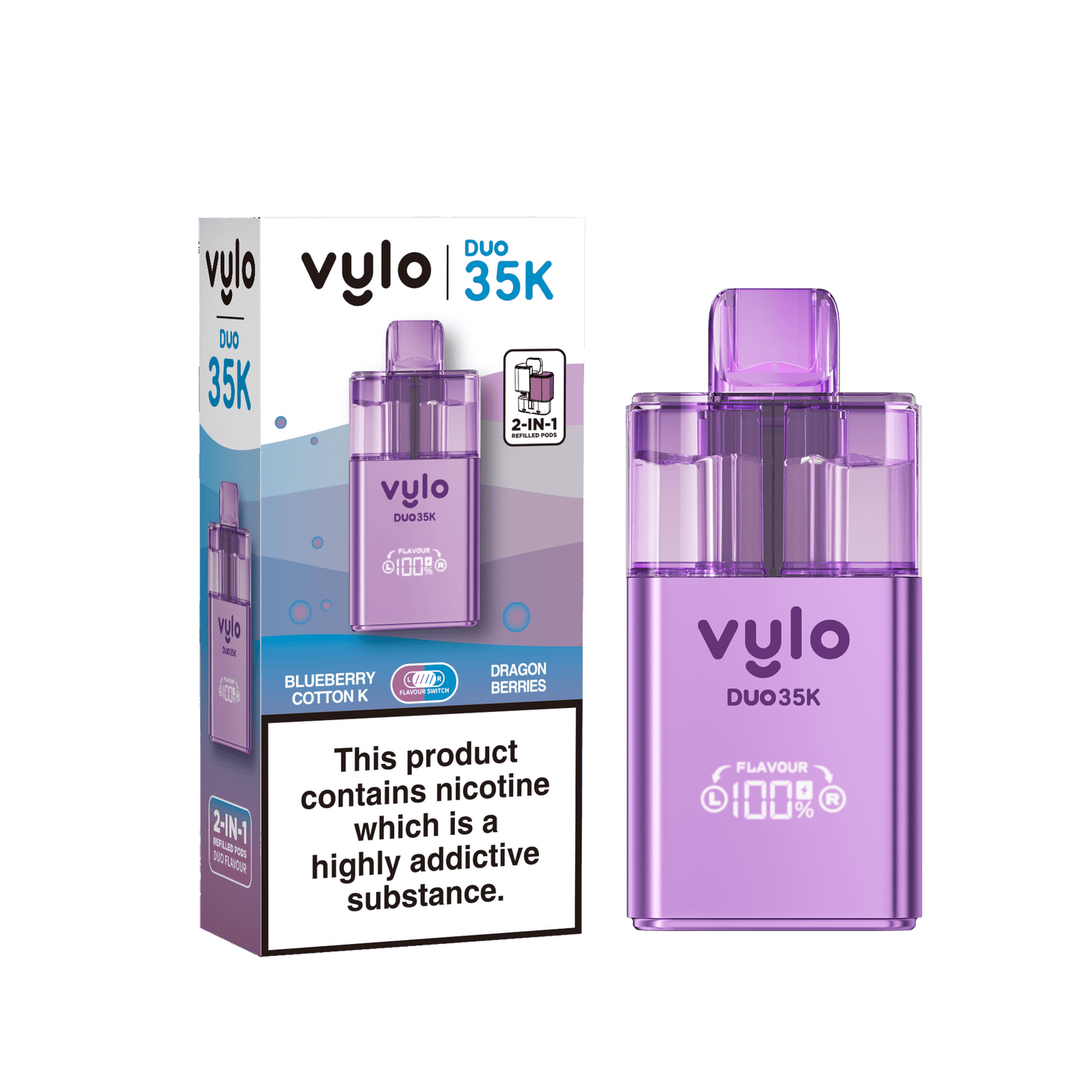 Vylo Duo 35k 2 in 1 Prefilled Pod Vape - Box of 5