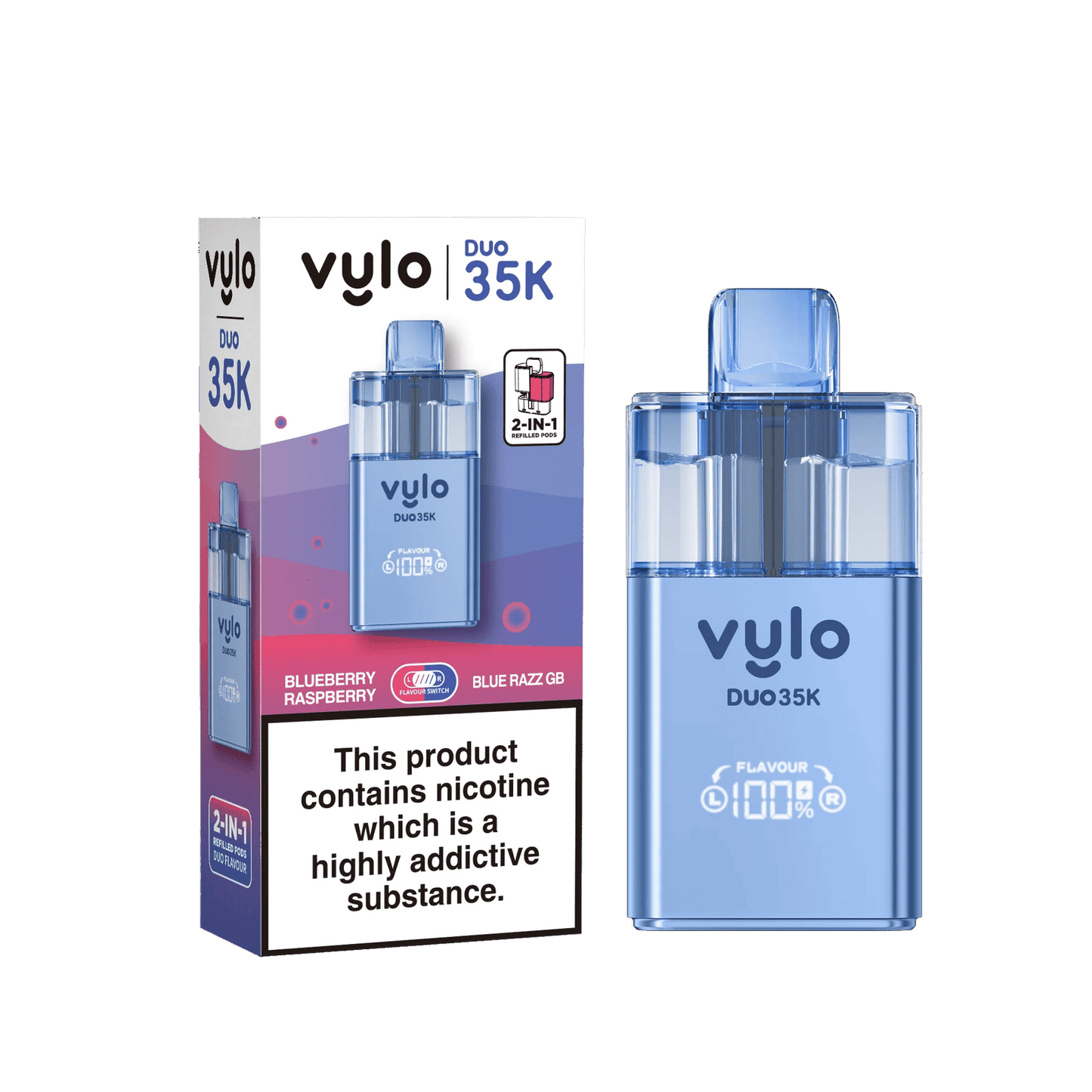 Vylo Duo 35k 2 in 1 Prefilled Pod Vape - Box of 5