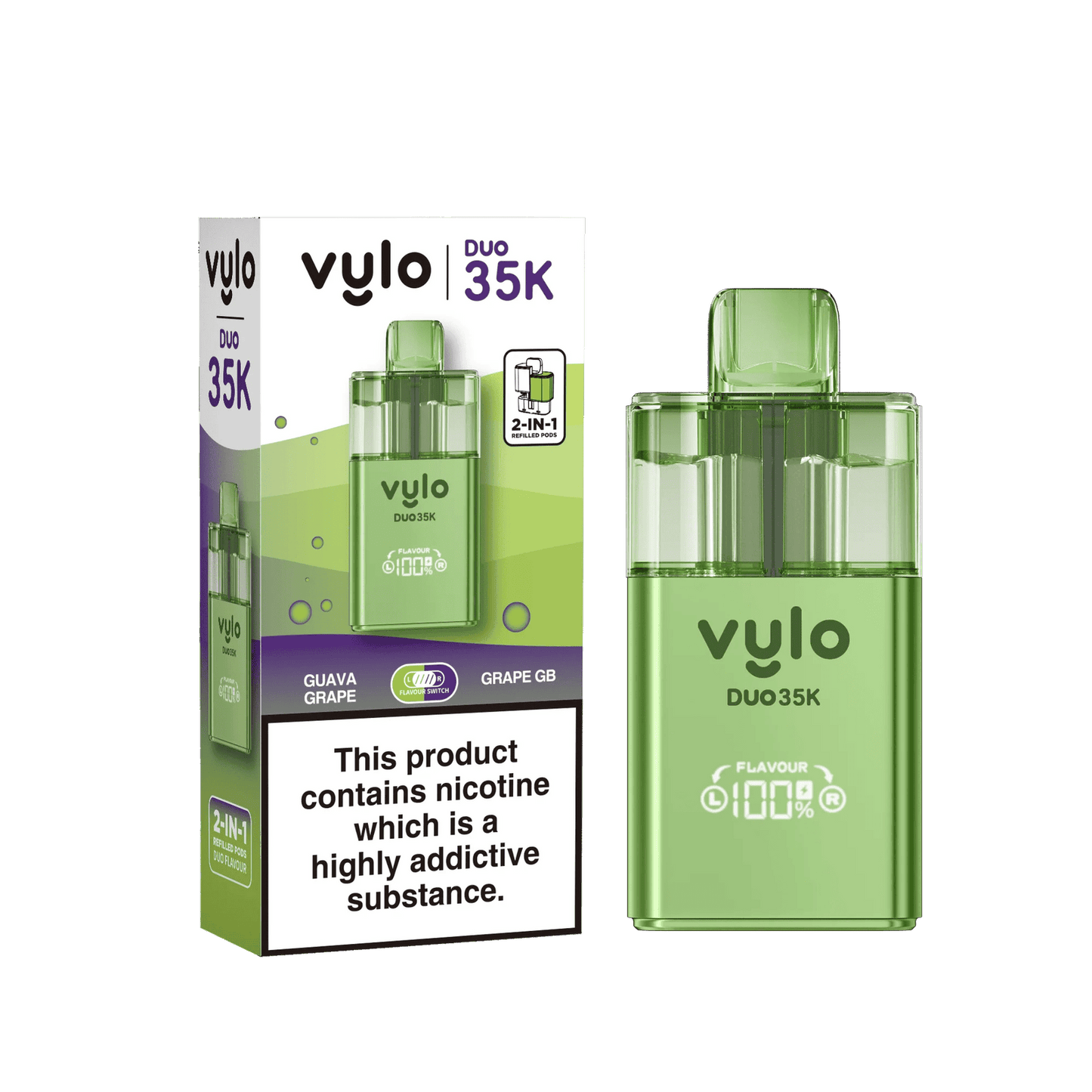 Vylo Duo 35k 2 in 1 Prefilled Pod Vape - Box of 5
