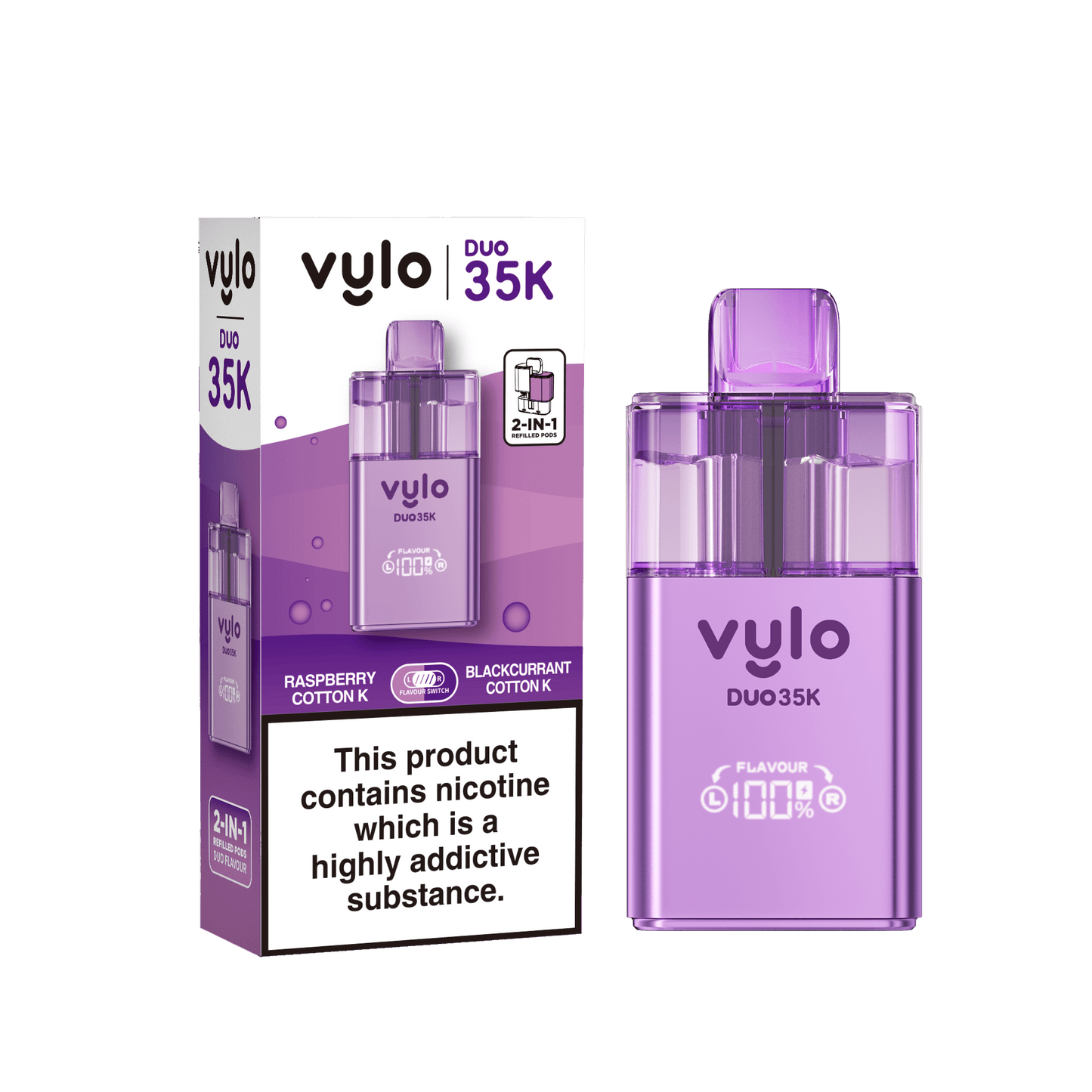 Vylo Duo 35k 2 in 1 Prefilled Pod Vape - Box of 5