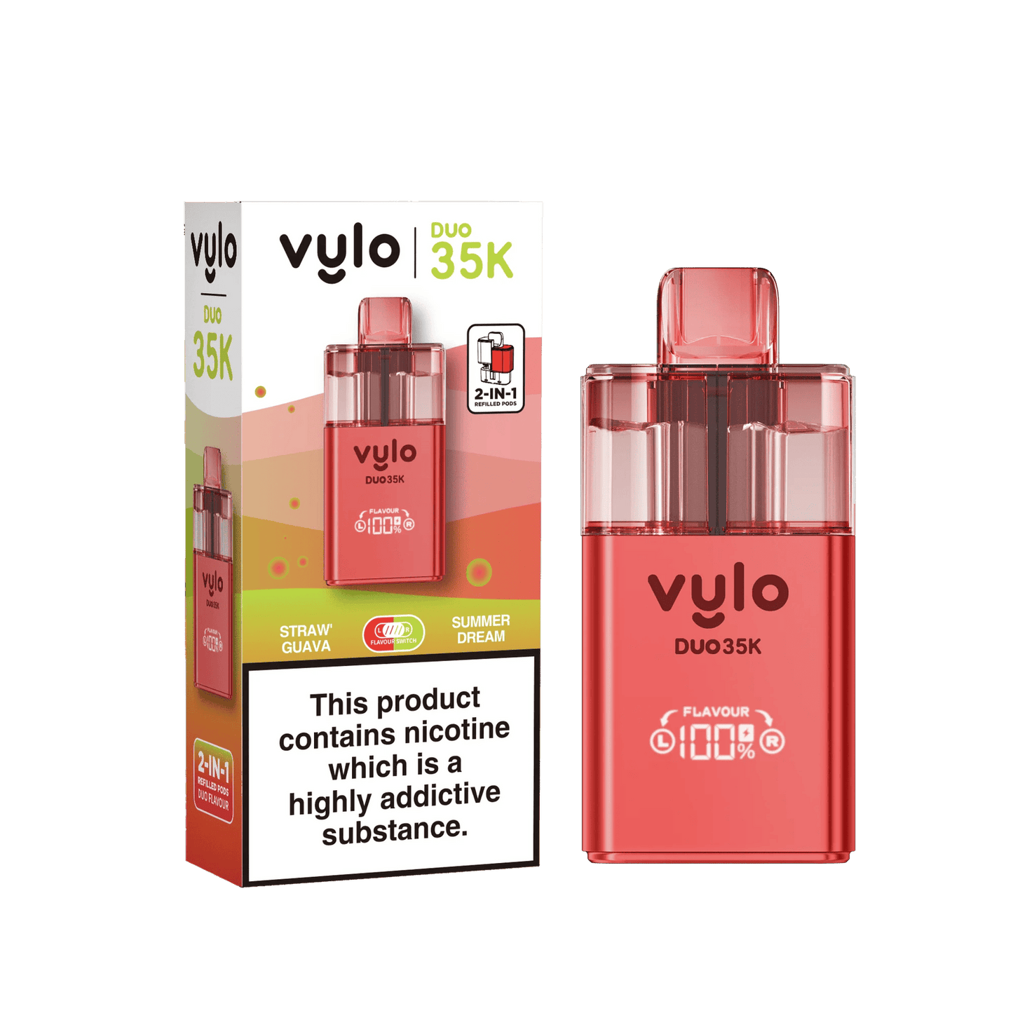 Vylo Duo 35k 2 in 1 Prefilled Pod Vape - Box of 5
