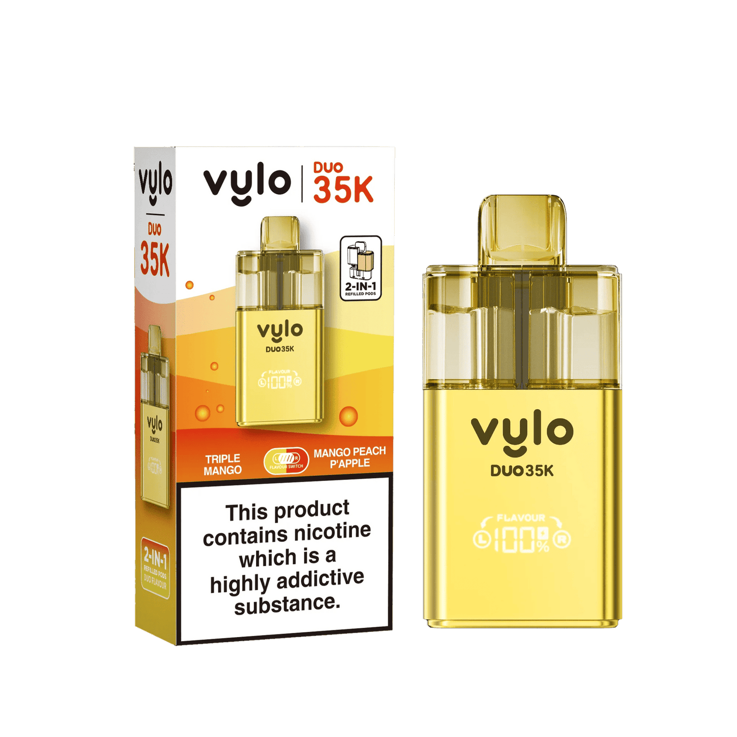 Vylo Duo 35k 2 in 1 Prefilled Pod Vape - Box of 5